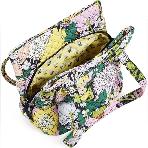 Vera Bradley Women's Cotton Multi-Compartment Shoulder Satchel Purse - Picture 3 of 7
